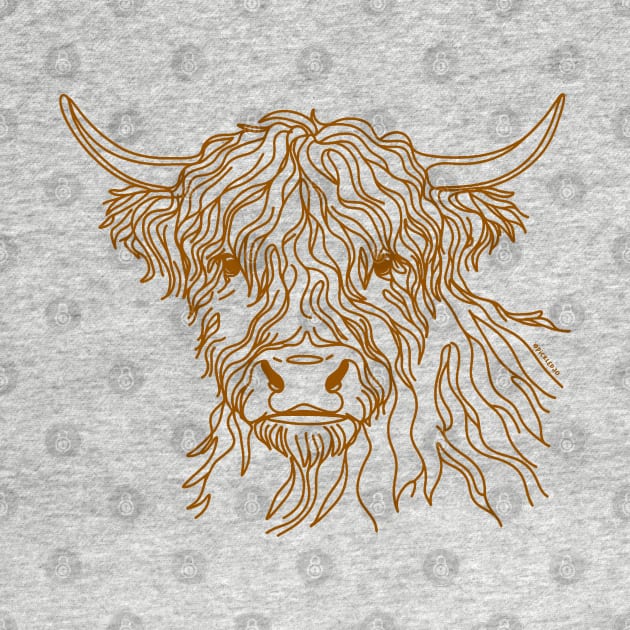 Highland Hairy Coo by Sketchy